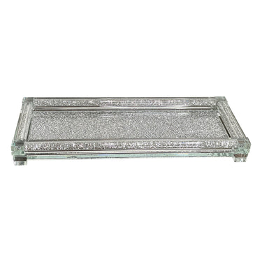 Crushed Diamond Glass Tray